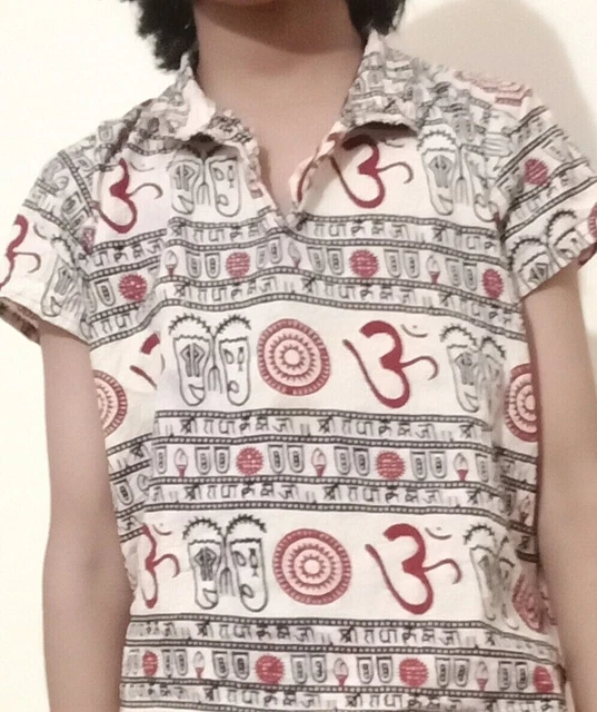 Nuove Banane Tradizionali Indiane Om Kurta Per Bambini Fantasia
