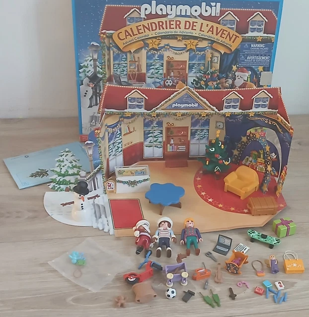 Playmobil Calendrier De L'avant 3978 - Cuisine Du Père Noël Avec Renne Et Traîneau Vintage