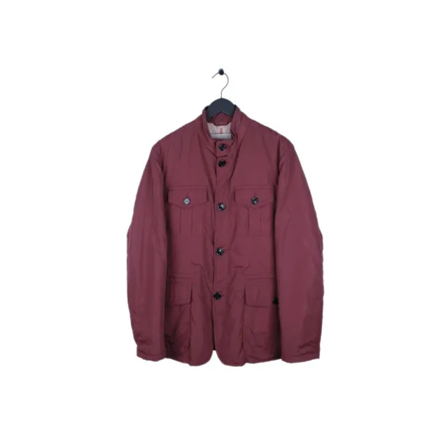 Authentic Burberry London Men Burgundy Jacket size XL, H0816