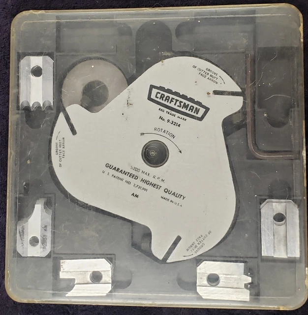 CRAFTSMAN 9 3218 7" Triple Cutter Molding Head Set for Radial Arm