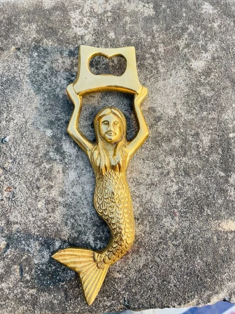 Aldaba de puerta de latón de estilo antiguo para decoración del hogar