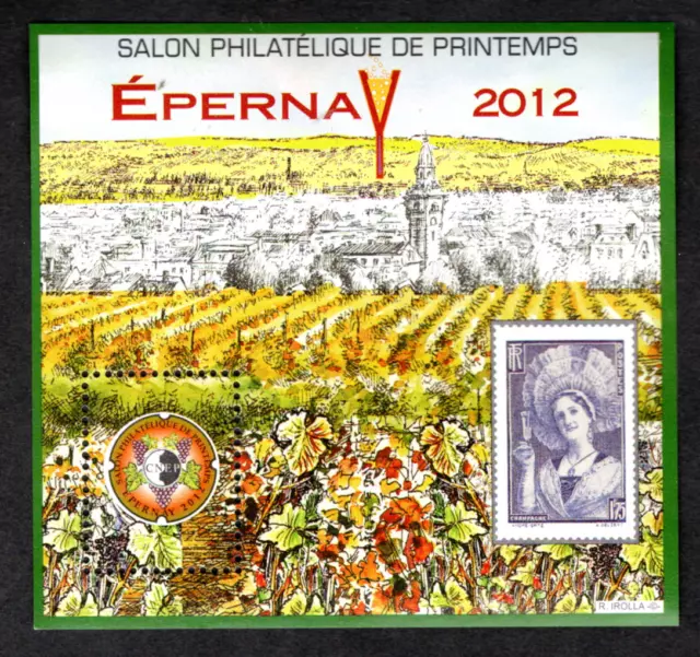 Bloc Cnep - N° 60  Salon  Philatelique  De Printemps   Epernay  2012