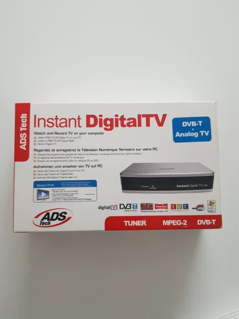 ADS Tech | Instant  DigitalTV | DVB-T Receiver | PVT-3321 PC TV Laptop USB 2