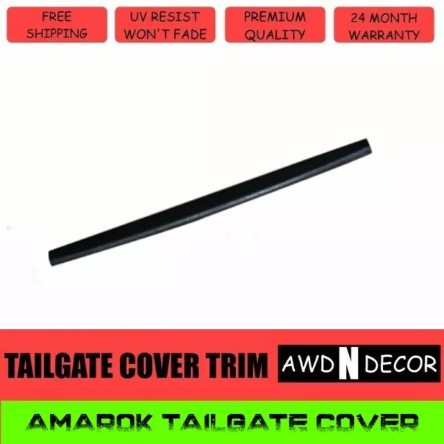 Tailgate Cover Cap Trim Guard Matte Black for Volkswagen Amarok 2010 - 2021 VW