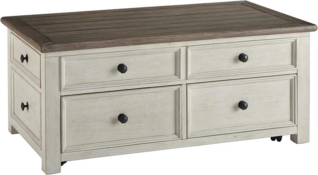 Signature Design by Ashley Bolanburg Farmhouse Lift Top Coffee Table with Drawer Signature Design by Ashley Bolanburg Farmhouse Lift Top Coffee Table with Drawer