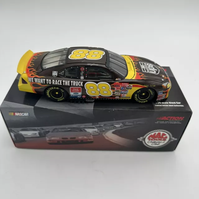 Dale Jarrett #88 Ups Course The Camion Flames 2001 Nascar Mac Outils 1 24 Action