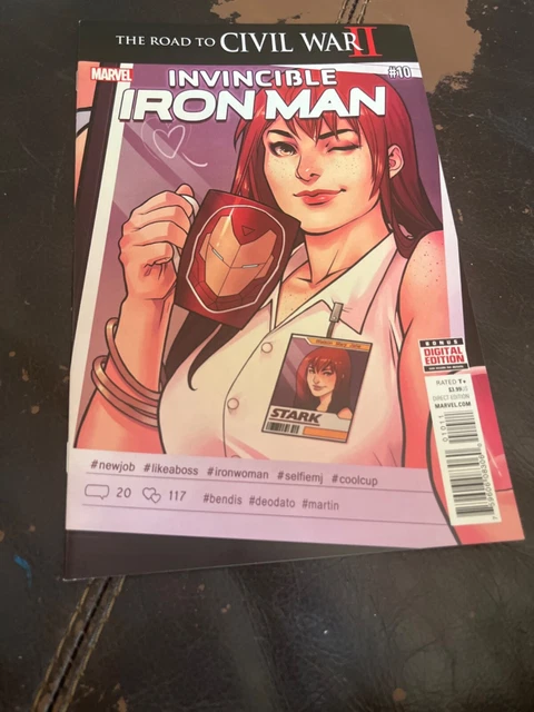 Invincible Iron Man #10 (2016) 2Nd App Riri Williams - 9.4 Nm (Marvel)