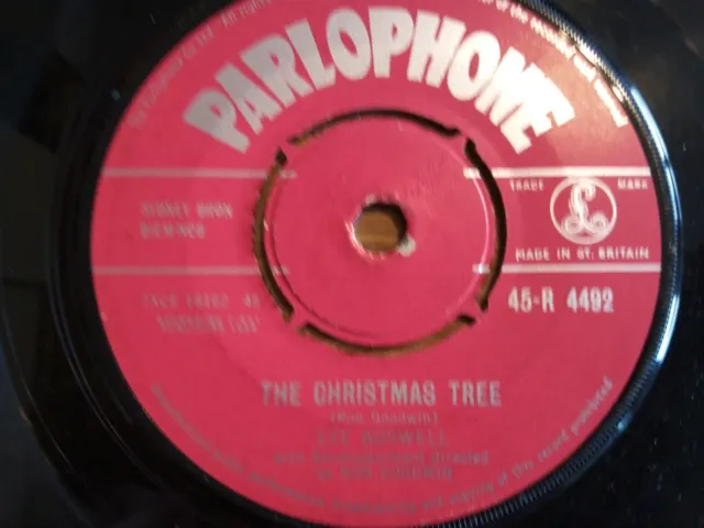 Eve Boswell ‎- The Christmas Tree - UK 1958 Parlophone 45-R 4492 Rare Vinyl 7" 3