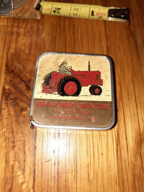 Vintage Barlow Tractor farm implements Laurinburg NC Tractor measuring tape