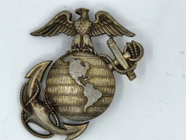 WW2 WWII USMC Marine Corps EGA EG&A Sterling Sweetheart Pin