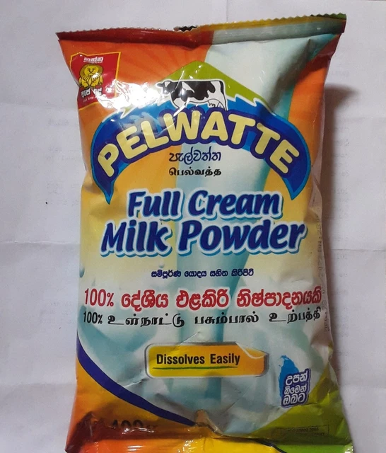 PELWATTE PURE FULL Cream Milk Powder 400g Packet NEW 100 Sri Lankan