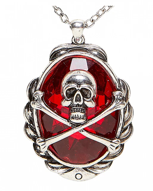 Seeräuber & Piratenkette mit Totenkopf & Knochen als Motiv