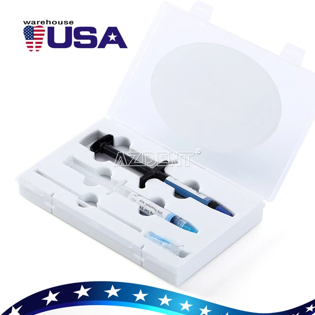 Dental Orthodontic Adhesive Light Cure Glue Cement Kit Etchant Acid Gel