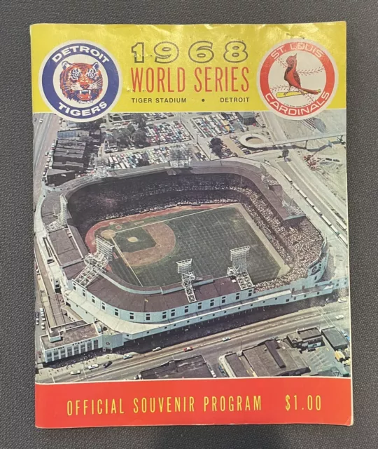 Detroit Tigers St. Louis Cardinals World Series 1968 Program