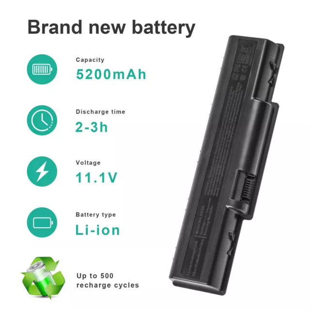 NV52 Battery for Gateway NV58 AS09A31 AS09A41 AS09A51 AS09A61 AS09A71 5200mAh