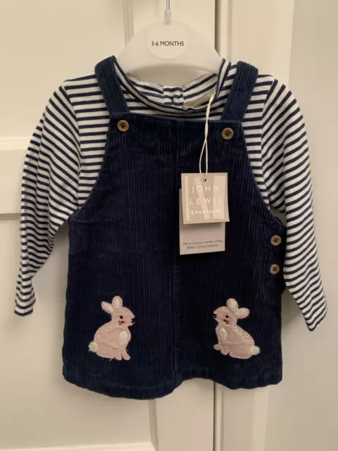 New John Lewis 3-6 mth baby girls dress