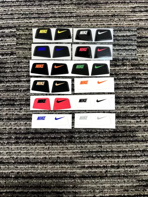 New Nike Black Supreme Football Visor Shield Decal Tabs Sticker Set & Card