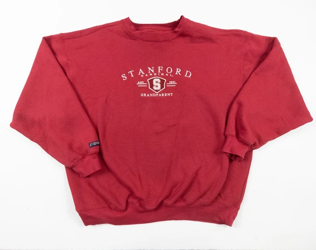 Stanford University Sweatshirt Adult XL Red Crew Neck College Grandparent VTG