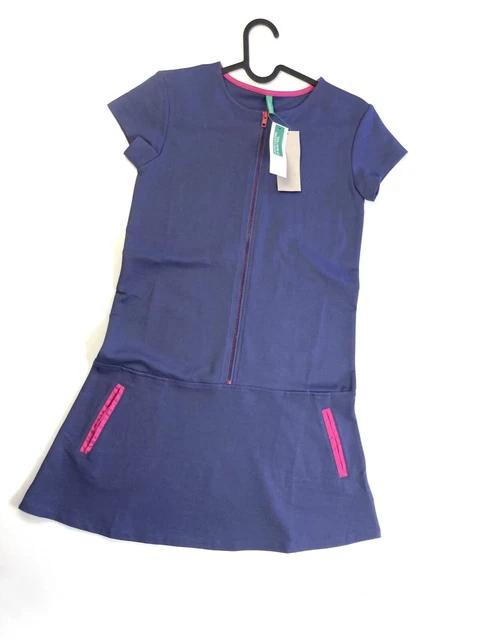 Vestito Bambina BENETTON in puro cotone. Taglia 11/12 anni. NUOVO con etichetta