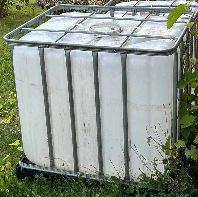 Container 1000 IBC CONTAINER 1000 L Regenwassertank Regentonne £64.02 - PicClick UK