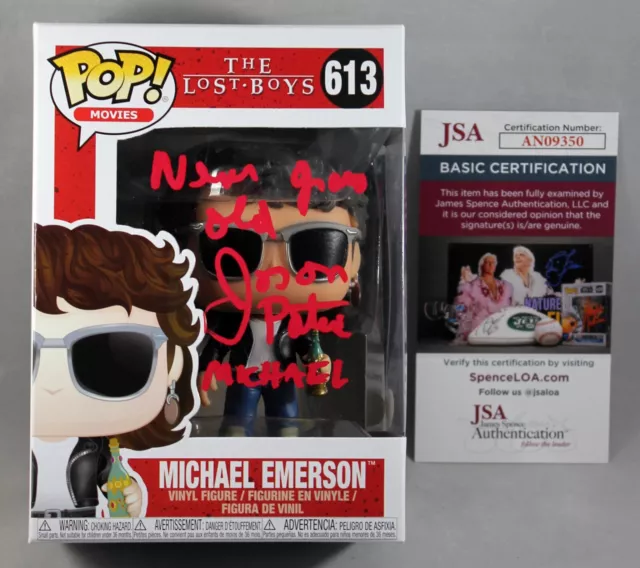 Jason Patric Signed Michael Emerson Funko Pop Figure Lost Boys Autograph Jsa Coa