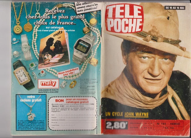 Tele Poche 1980  N°743  Complet  John Wayne