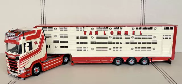 Tekno Scania Next Gen With Livestock Trailer In The Livery Of Vanlommel