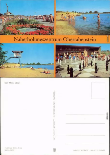 Rabenstein Chemnitz Karl-Marx-Stadt Naherholungsgebiet Oberrabenstein 1981