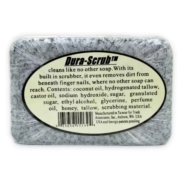 DURA-BLOCK Dura-Scrub Heavy Duty Soap Bar With Built In Scrubber 90g Hand Cleane