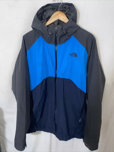 Men’s THE NORTH FACE DRYVENT Blue Grey Waterproof Jacket Size XXL 2XL