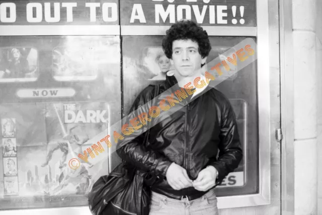 LOU REED May 1980 in NYC - ARCHIVAL ESTATE Print (8.5"x11") from Orig Negative