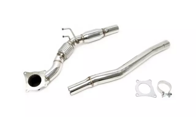 Downpipe Edelstahl mit 200zellen Kat passend für Audi A3/S3 (8P)