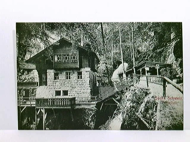 AK Amselfall, Gastwirtschaft, Sächs. Schweiz; Rathen; ungelaufen, ca. 1910