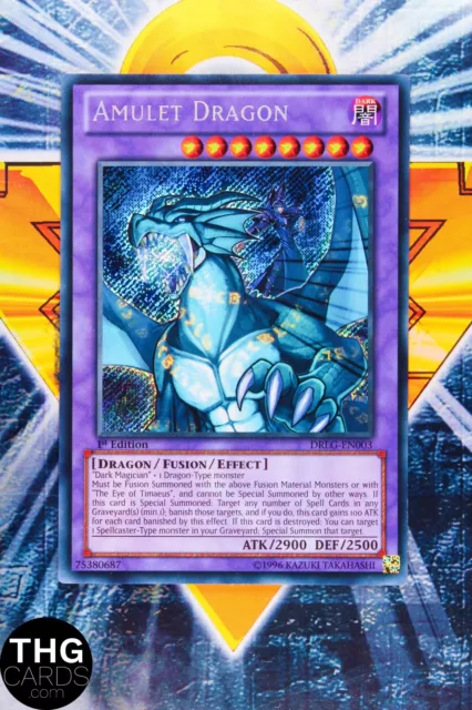 Amulet Dragon DRLG-EN003 1st Edition Secret Rare Yugioh Card