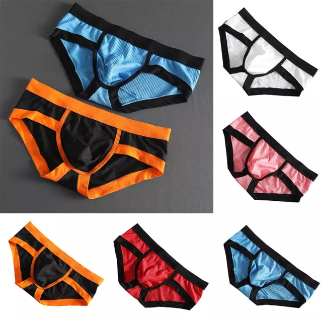 HOT DESIGN MENS Super Sexy Hole Boxer Briefs Low-rise Pouch Underwear  Underpants £4.30 - PicClick UK