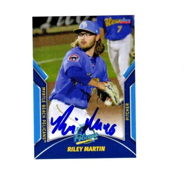 RILEY MARTIN SIGNED autograph 2022 Myrtle Beach Cubs baseball card