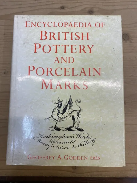 Geoffrey Godden Encyclopedia of British Pottery and Porcelain Marks.