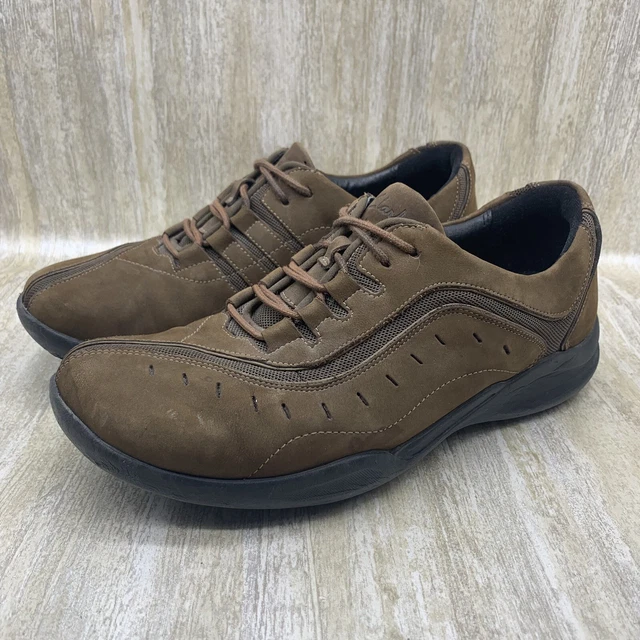 Clarks Wave Wheel Walking Shoes Brown Leather Lace Up Sneakers Womens US 8M