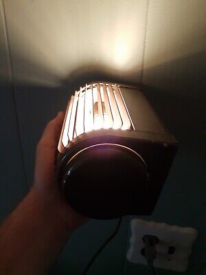 Rare Vintage Mid Century Fan Louvered Lamp Underwriter's Laboratories Rotating