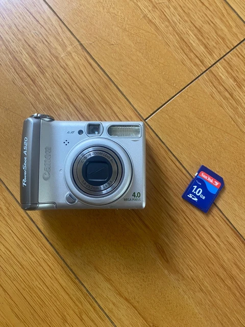 CANON POWERSHOT A520 - 4.0MP Digital Camera W/ 1GB SD Card