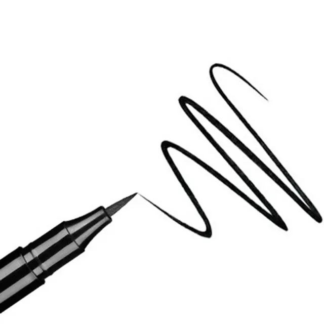 Black Liquid Eyeliner Stamp Pen Fast Dry Long Lasting Thin Head Eye Liner Pe AM