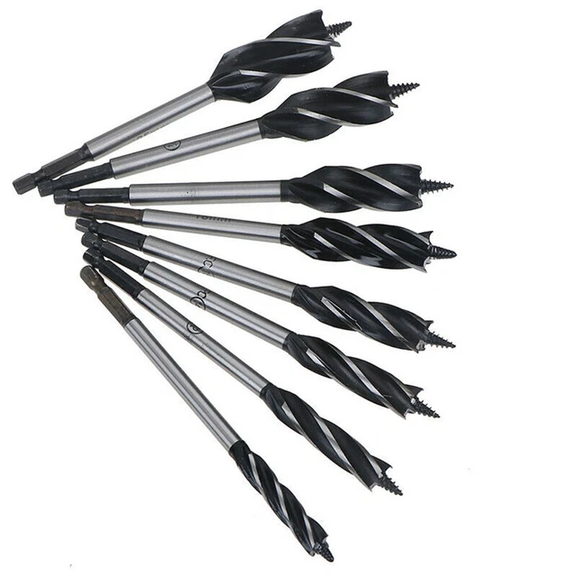 Long Auger Wood Drill Bits Hex Shank Joiner Carpenter Fast Cutting 10mm-25mm Dia