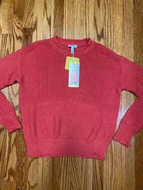 NEW JESSICA SIMPSON Womens Roll Neck Ribbed Cuff Sweater Scooter Red S ...