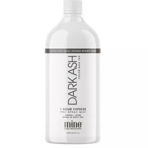 Minetan Super Dark Ash 1 ora Pro Spray nebbia marrone chiaro 1 litro