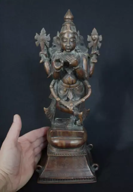 KUPFER BRONZE KRISHNA VENUGOPALA ANTIK Vishnu India Indian Indien Hindu Asien