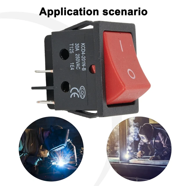 Interruttore Alimentazione Apparecchiatura Elettrica Interruttore Riscaldamento Rosso LED