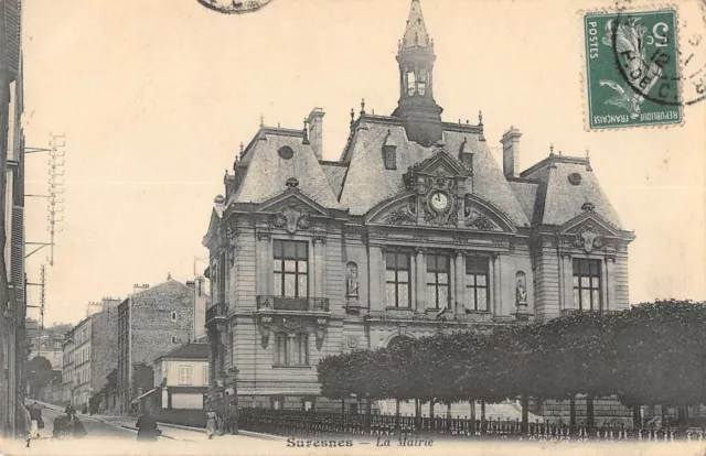 Cpa 92 Suresnes La Mairie