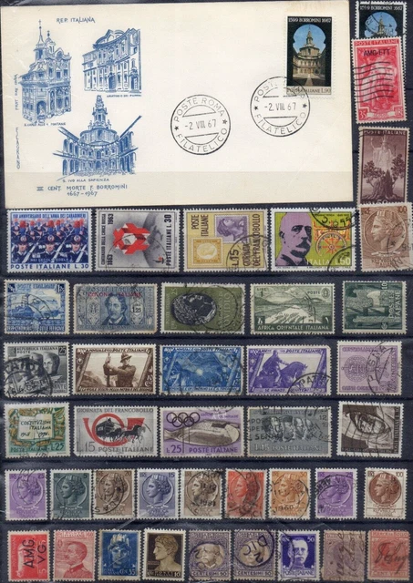 ITALIE ! Lot de Lettres et Timbres anciens depuis 1900 ! NEUFS