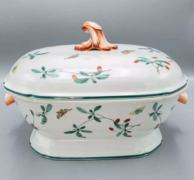 Mottahedeh Vista Alegre Famille Verte Soup Tureen & Lid K'ang Hsi FREE USA SHIP