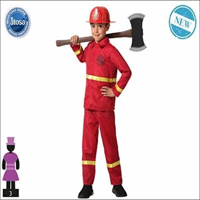 Trend TE-Trend Pompier Feuerwehrkostüm Casque Déguisement pour Enfant Lot 8-teilig 